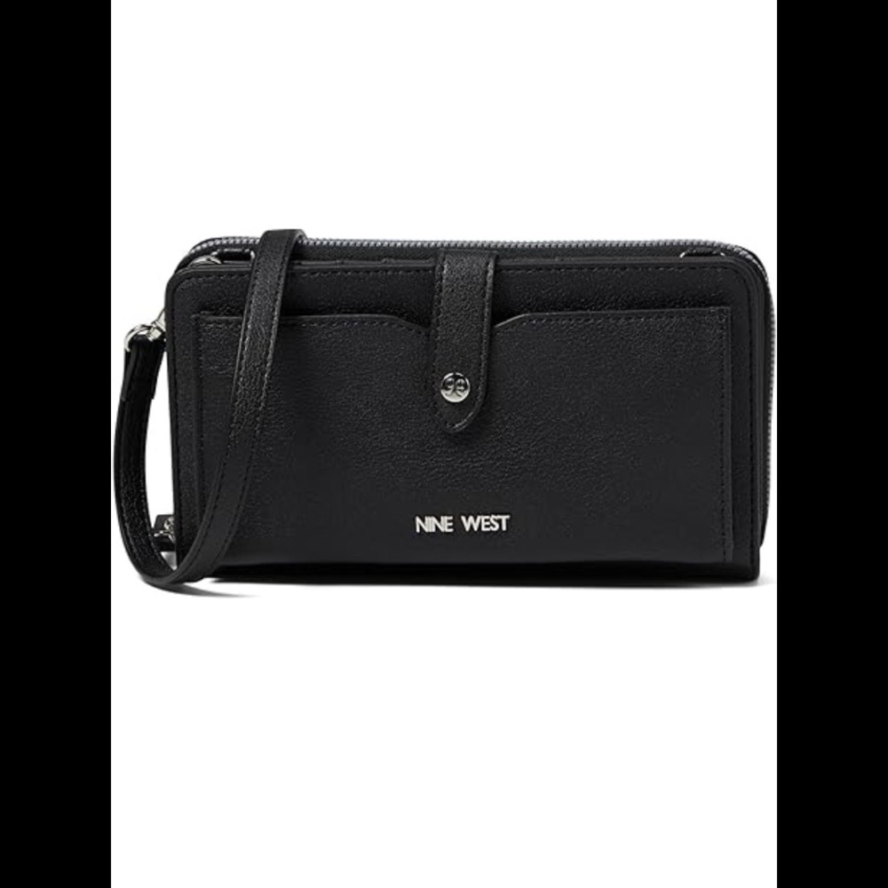 Nine West Elegant Black Phone Wallet